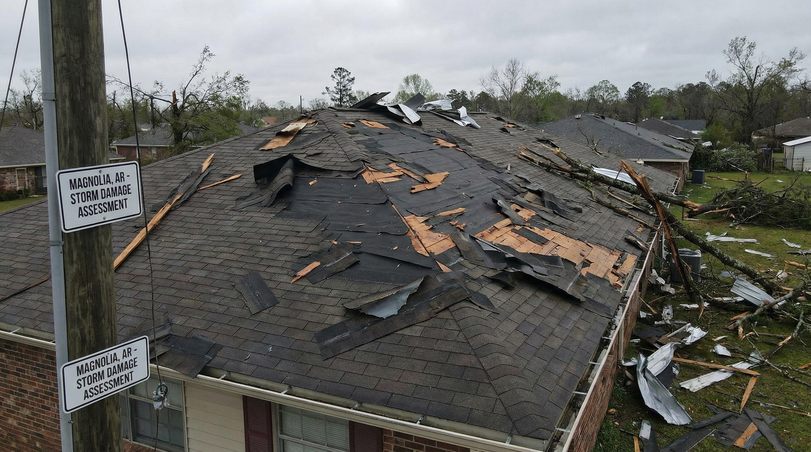 Emergency roof tarping Magnolia AR